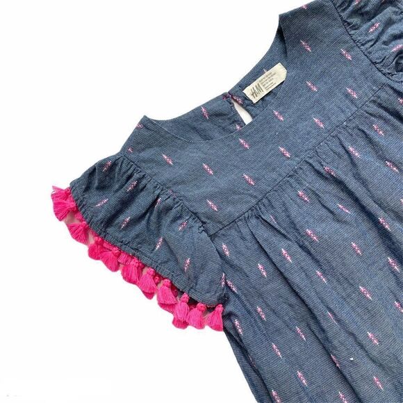 H&M Boho Tassel Sleeve Dress - Picture 2 of 3